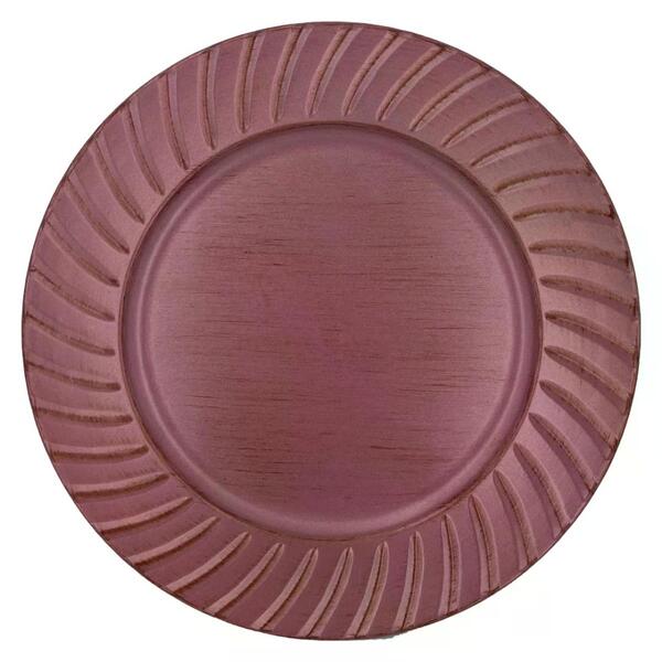 Sousplat Em Plastico D33cm Cor Rose