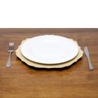 Sousplat Em Plástico Lyor Star 33cm Bege