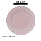 Sousplat Em Polipropileno Onix Rosa 33cm