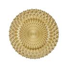 Sousplat Em Vidro Ricaelle 32 5cm Dourado
