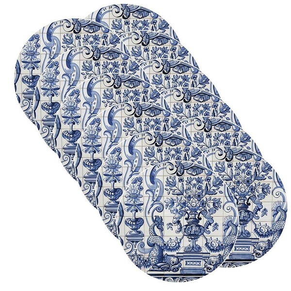 Sousplat Estampa Azulejo Português Impresso Tecido Microfibra