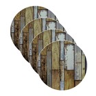Sousplat Estampa Madeira Demolição Impressa Tecido Microfibra