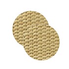 Sousplat Estampa Palha Impressa Tecido Microfibra - 2 Peças -