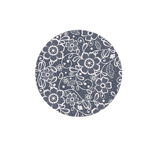 Sousplat Estampa Renda 2 Impressa Tecido Microfibra - 1 Peça