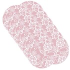 Sousplat Estampa Renda Rosa Impressa Tecido Microfibra - 12 P