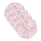 Sousplat Estampa Renda Rosa Impressa Tecido Microfibra - 4 Pe