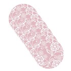 Sousplat Estampa Renda Rosa Impressa Tecido Microfibra - 6 Pe