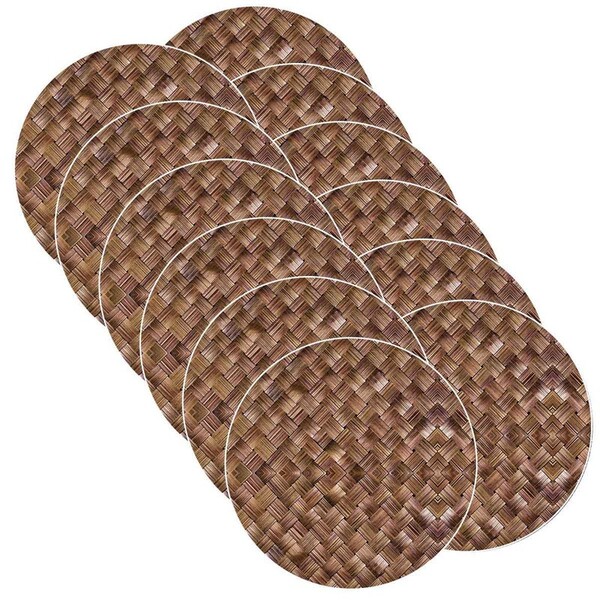 Sousplat Estampa Trama Sintética Impressa Tecido Microfibra -