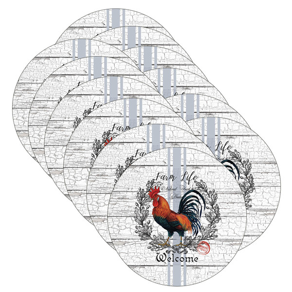 Sousplat Farm Life - 12 Peças - Sem Base