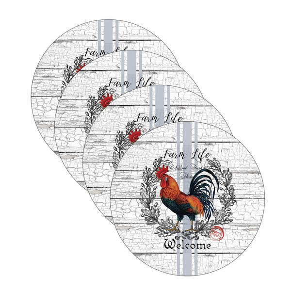 Sousplat Farm Life - 4 Peças - Sem Base