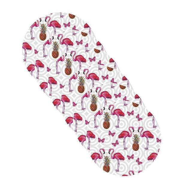 Sousplat Flamingo E Borboleta - 6 Peças - Com Base