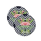 Sousplat Flamingos - 1 Peça - Com Base
