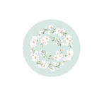 Sousplat Flor Sakura Branca - 1 Peça - Com Base