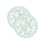 Sousplat Flor Sakura Branca - 2 Peças - Com Base