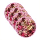 Sousplat Floral - 4 Peças - Sem Base