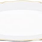Sousplat Florença Dourado E Branco Fineza