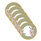 Sousplat Flores Branco - 1 Peça - Com Base