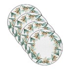 Sousplat Flores Menta - 4 Peças - Com Base
