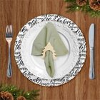 Sousplat Frases Família Preto E Branco Com Porta Guardanapo Á