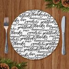 Sousplat Frases Família Preto E Branco Com Porta Guardanapo E