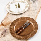 Sousplat Galles Classic Mesa Posta 33cm 4 Peças - Branco