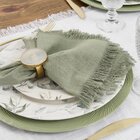 Sousplat Galles Flat Riscas Verde Suculenta