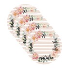 Sousplat Gratidão - 4 Peças - Com Base