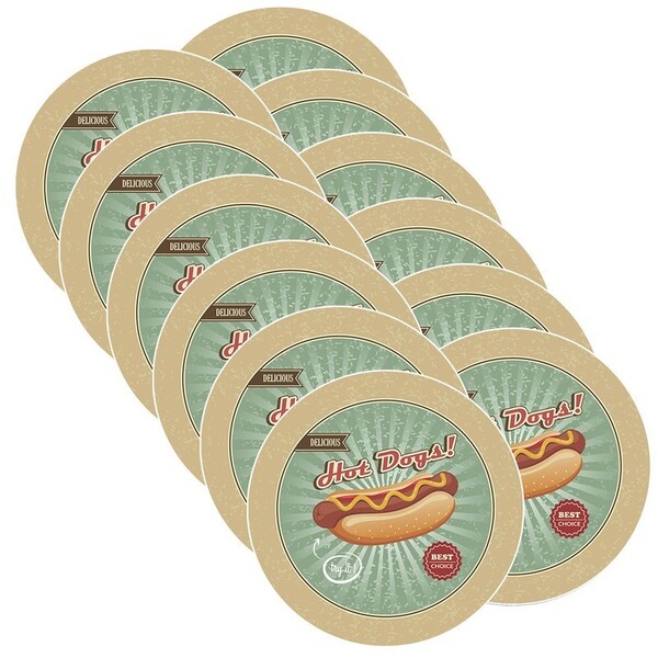 Sousplat Hot Dog - 12 Peças - Com Base