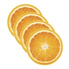 Sousplat Laranja - 4 Peças - Sem Base