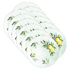 Sousplat Limão Aquarela - 12 Peças - Com Base