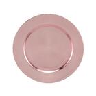 Sousplat Lyor Opala Rosé De Plástico 33cm