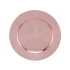 Sousplat Lyor Opala Rosé De Plástico 33cm
