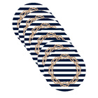 Sousplat Marítimo Corda - 6 Peças - Com Base