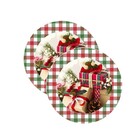 Sousplat Natal - 2 Peças - Com Base