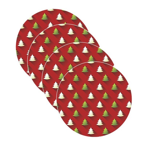 Sousplat Natal - 4 Peças - Com Base