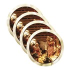 Sousplat Natal - 4 Peças - Com Base