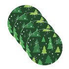 Sousplat Natal - 4 Peças - Com Base