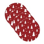 Sousplat Natal - 4 Peças - Com Base