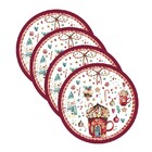 Sousplat Natal - 4 Peças - Sem Base