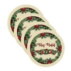 Sousplat Natal - 4 Peças - Sem Base