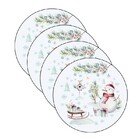 Sousplat Natal - 4 Peças - Sem Base