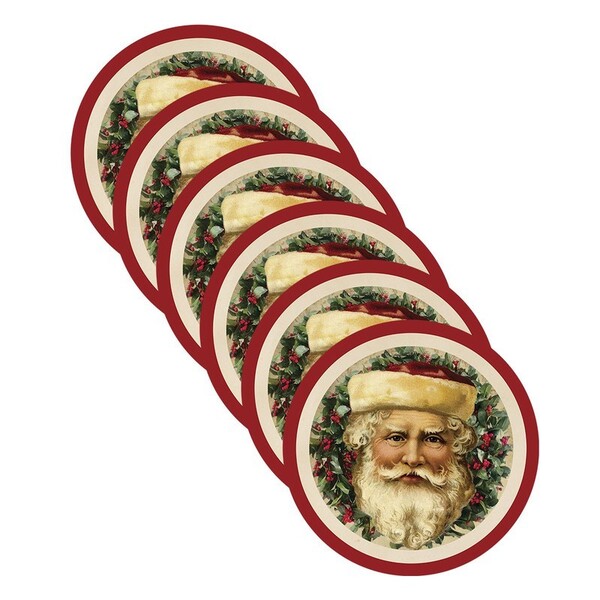 Sousplat Natal - 6 Peças - Com Base