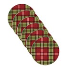 Sousplat Natal - 6 Peças - Com Base