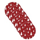 Sousplat Natal - 6 Peças - Com Base