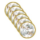 Sousplat Natal - 6 Peças - Sem Base