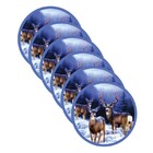 Sousplat Natal - 6 Peças - Sem Base