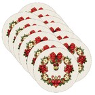 Sousplat Natal Green Red - 12 Peças - Sem Base