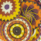 Sousplat Palha de Tucumã Colorida 30cm - Mod.14