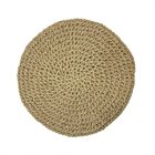 Sousplat Papier Bege Palha Trançada Jogo Americano 38cm