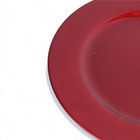 Sousplat para Mesa Natalina Glamour Clássico Vermelho 33cm Chromus
